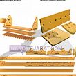 Blades, corners, nails and pickaxes construction machinery Blades, corners, nails and pickaxes construction machinery